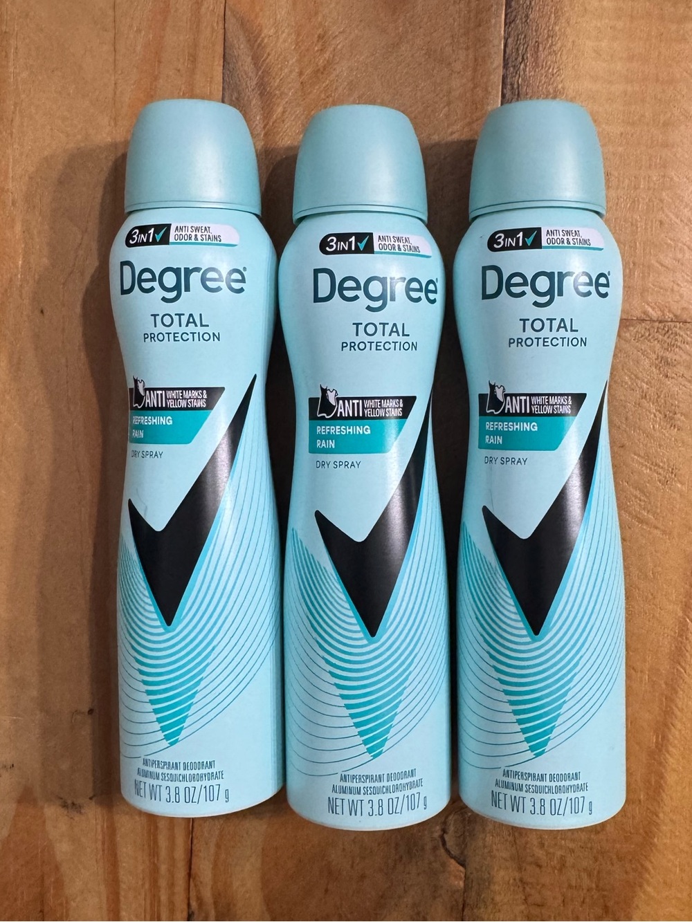 (3) Degree Total Protection Refreshing Rain Dry Spray Antiperspirant, 3.8oz